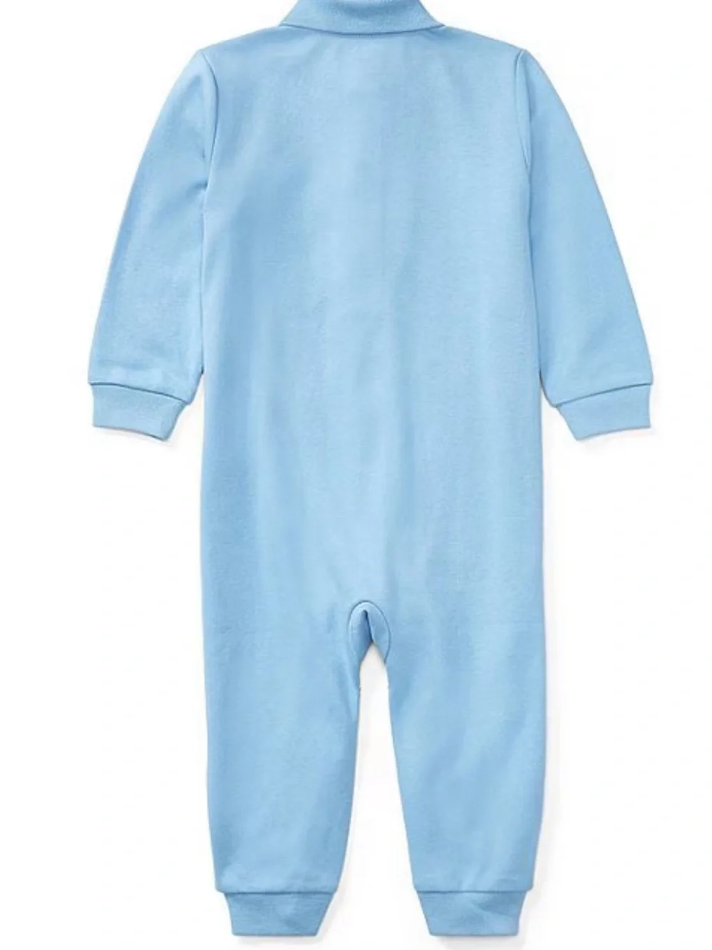 EUC Ralph Lauren Light Blue Polo Collar Baby One-Piece 9 Months